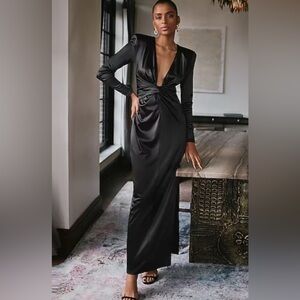 Express Black Long Sleeve Dress